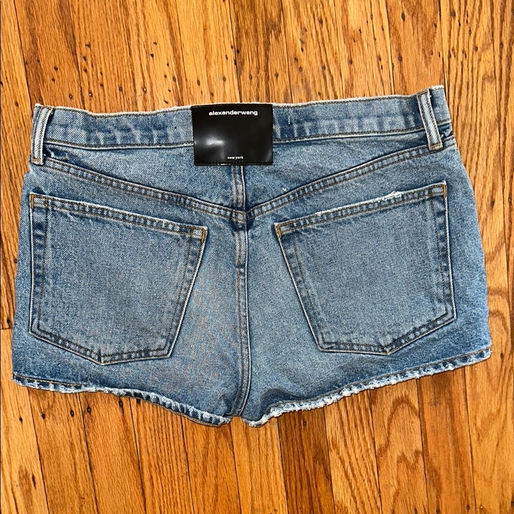 Alexander Wang Blue Denim Jean Shorts
